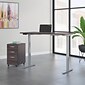 Bush Business Furniture Move 60 Series 27''-47'' Adjustable Standing Desk w/ Storage, Storm Gray/Cool Gray Metallic (M6S011SGSU)