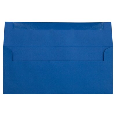 JAM Paper #10 Business Envelope, 4-1/8 x 9-1/2, Blue, 25/Pack (463916900)