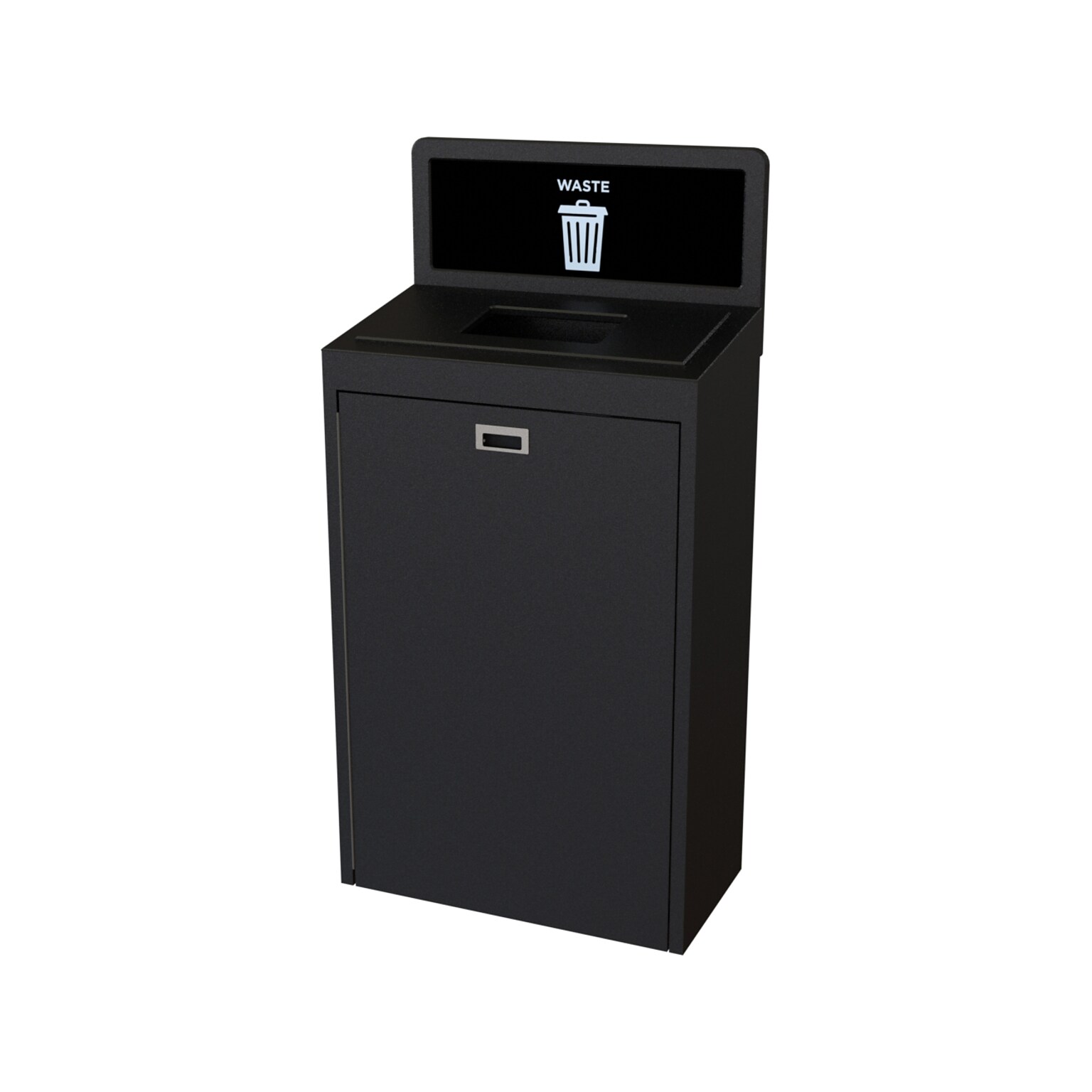 CleanRiver TIM Plastic Trash Can, 22 Gallon, Black (TIM22-1-W-BK)