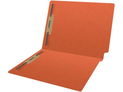 Medical Arts Press Reinforced End Tab File Folder, Straight Cut, Letter-Size, Orange, 250/Carton (S-01602-ORG-B)