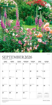 2026 Plato Monet's Garden 12" x 12" Monthly Wall Calendar (9798330706877)