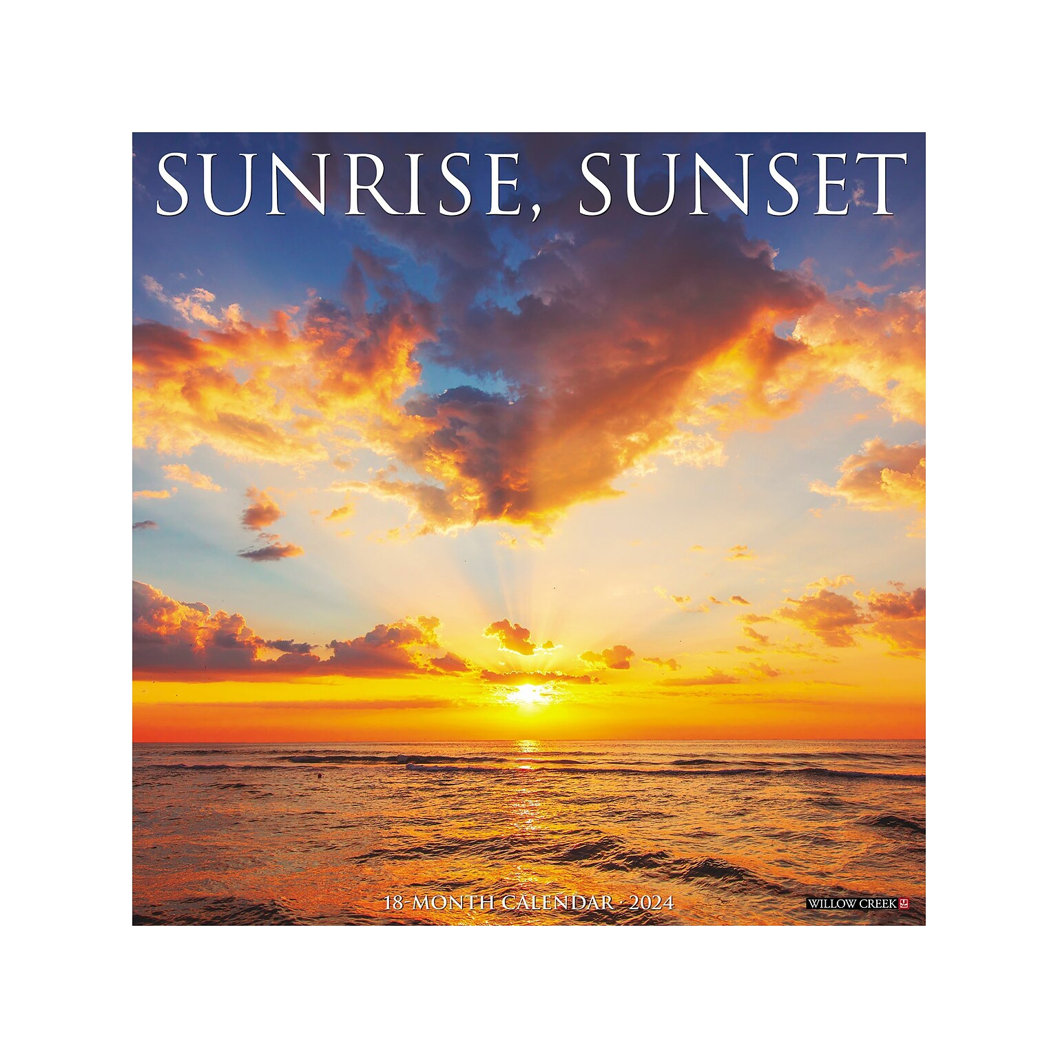 2024 Willow Creek Sunrise, Sunset 12 x 12 Monthly Wall Calendar (35535)