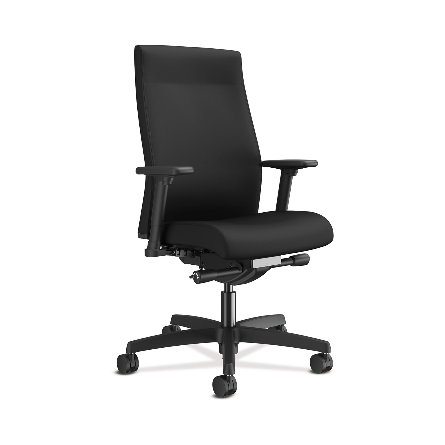HON Ignition 2.0 Ergonomic Fabric Swivel Task Chair, Black (HONI2UL2AC10KLB)