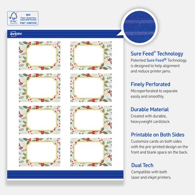 Avery  3" Blank Price & Merchandise Tags, White, 80/Carton (S00-FEA-PRMWT10)