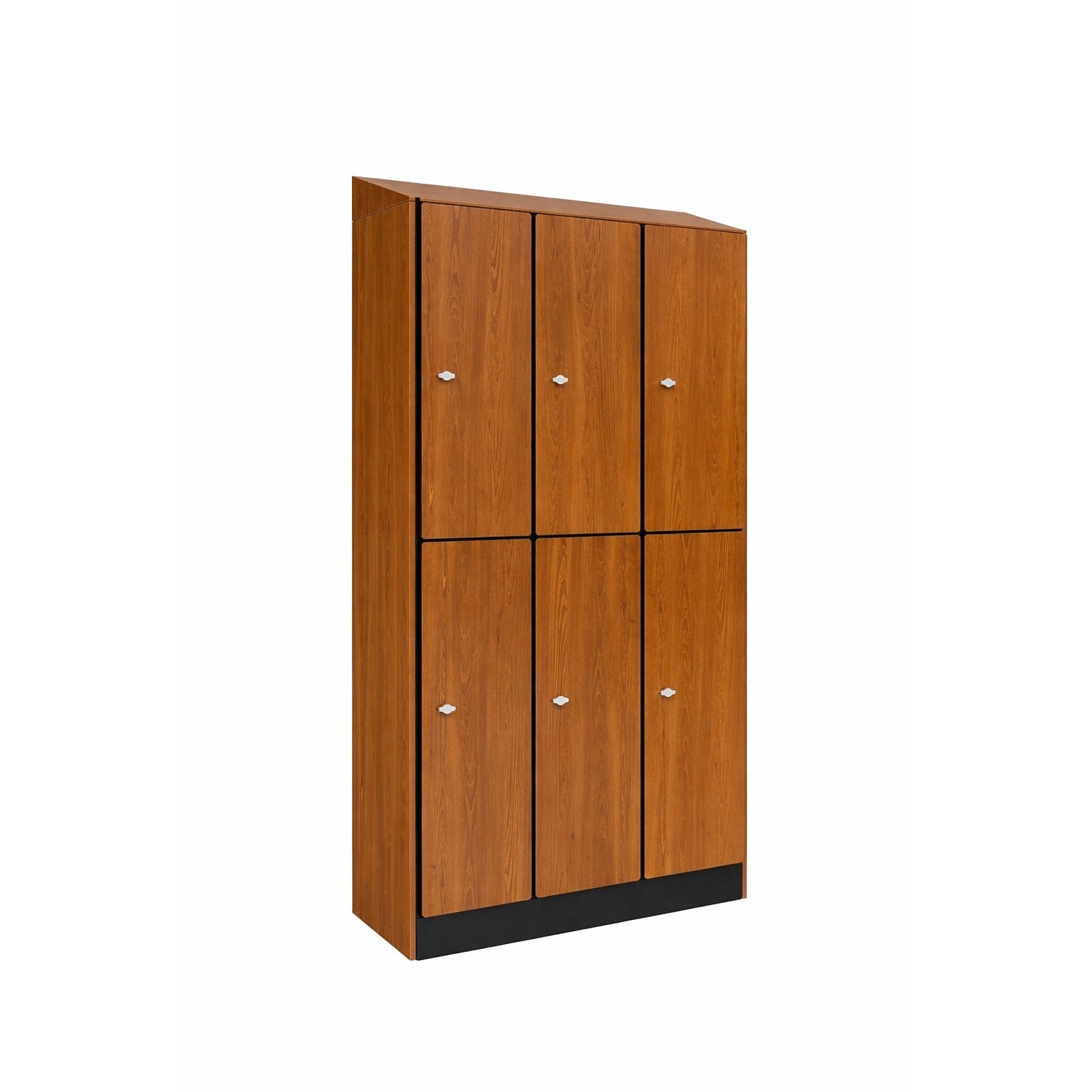 Alpine Industries 72 2-Tier 3-Column Storage Locker, Oak (701-O-3-SPO-WTTR)