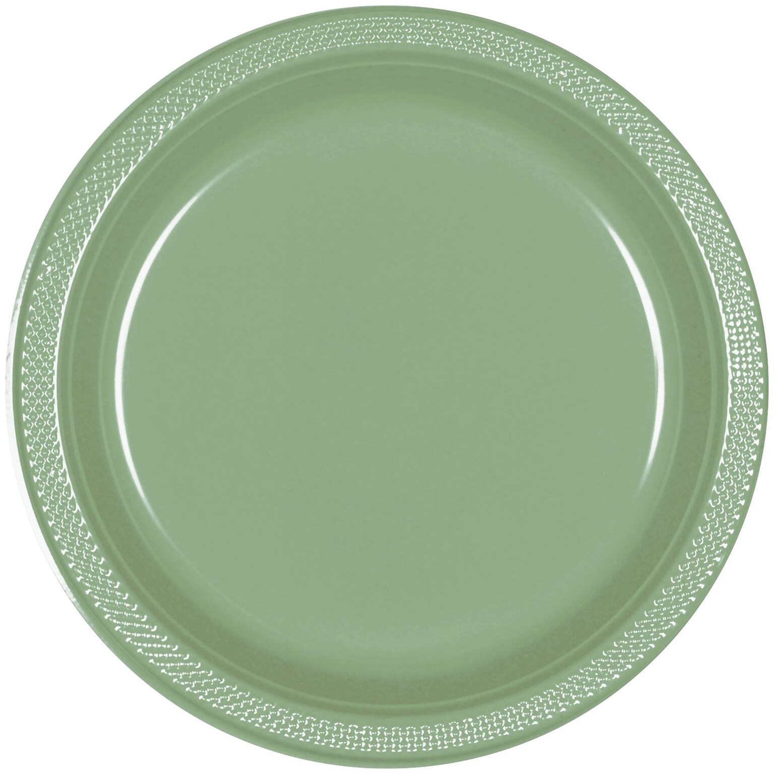 Party City 10.25 Plastic Plates, Jade, 20 Plates/Pack (AM43015-166-NS)