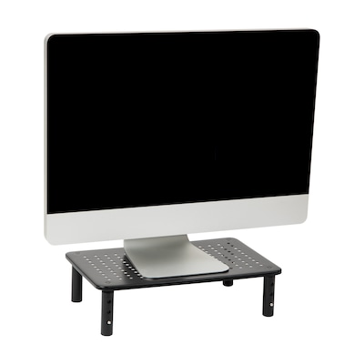 Mind Reader Rectangle Monitor Stand, Ventilated Metal for Computer, Laptop,Monitor, Black (4LEGMET-BLK)