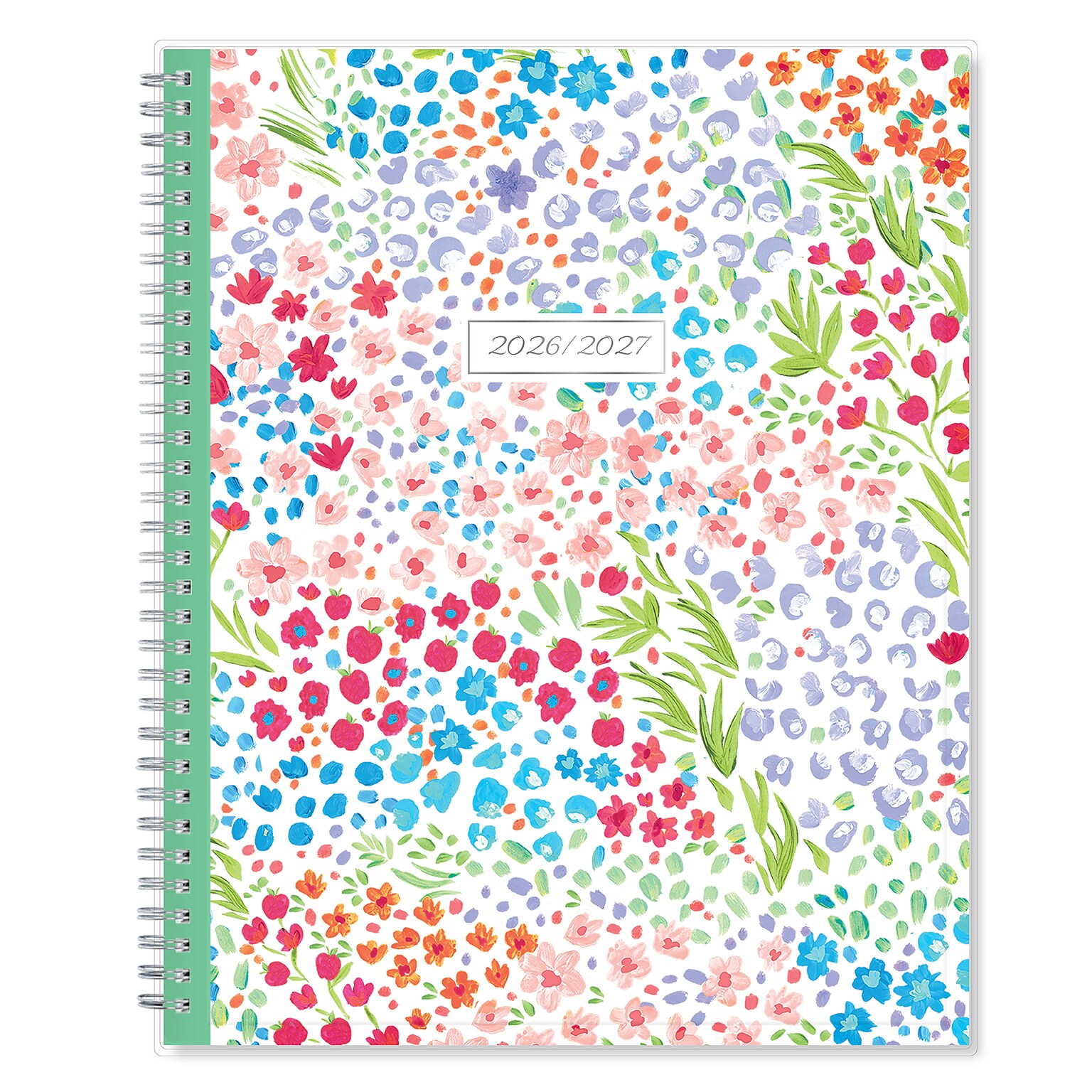 2026-2027 Blue Sky Ditsy Teach 8 x 11 Academic Year Weekly & Monthly Planner, Plastic Cover (132002-A27)
