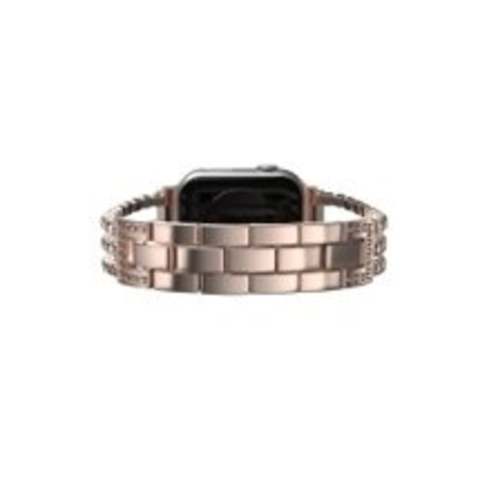 LAX Stylish Metallic Chains Band for Apple Watch, Rose Gold