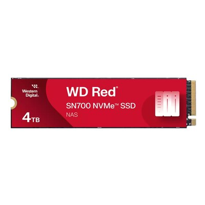 WD Red SN700 4TB M.2 2280 PCIe Gen3 x4 Internal Solid State Drive, NAND Technology (WDS400T1R0C-68BDK0)