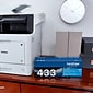 Brother TN-433 Cyan High Yield Toner Cartridge, Print Up to 4,000  Pages