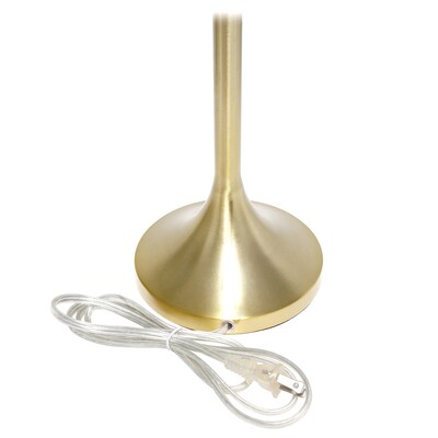 Creekwood Home Modern Glam 21.25" LED Table Lamp, Gold/Polka Dot (CWT-1006-GD)