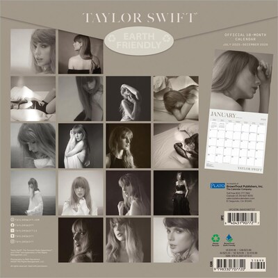 2025-2026 Plato Taylor Swift 12 x 12 Academic Monthly Wall Calendar  (9798330707720)