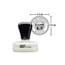 Custom 2000 Plus® PI R45 Pre-inked Notary Stamp, 1-3/4 diameter