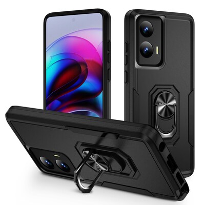 SaharaCase Raider Series Rugged Case for Motorola G Stylus 5G, Shock Absorbing, Scorpion Black (CP00578)