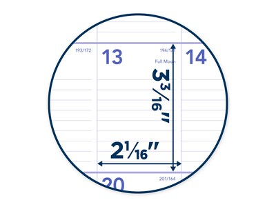 2023-2024 AT-A-GLANCE 15.5" x 22.81" Academic Monthly Wall Calendar, White/Purple/Red (AY3-28-24)