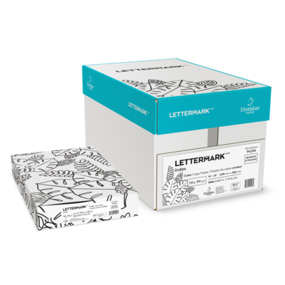 Lettermark Colors Index 110 lb. Index Paper, 11 x 17, Brightwhite, 250 Sheets/Carton (94256)