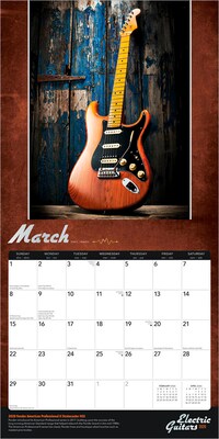 2026 BrownTrout Electric Guitars 12" x 12" Monthly Wall Calendar (9798330703180)