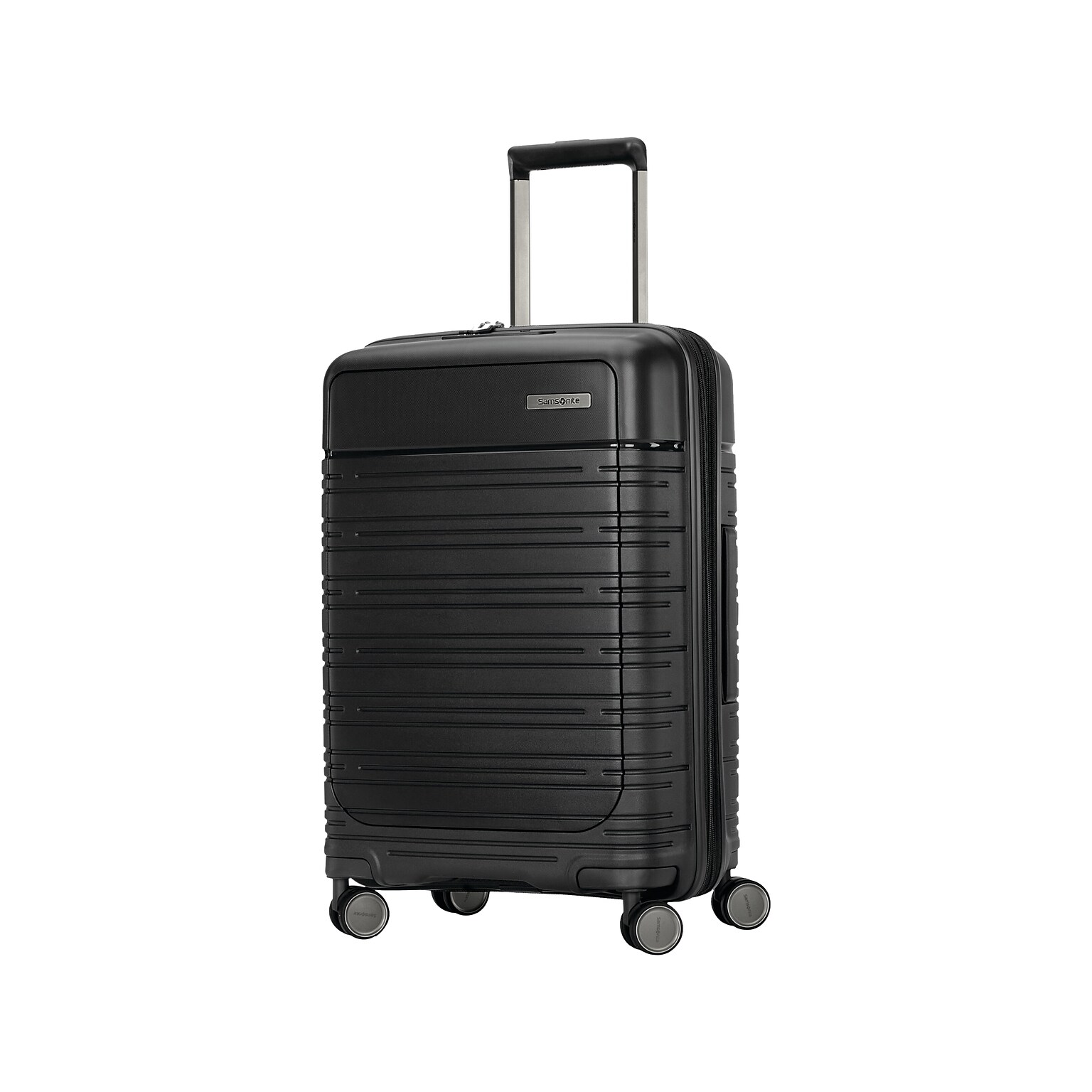 Samsonite Elevation Plus 23 Hardside Carry-On Suitcase, 4-Wheeled Spinner, TSA Checkpoint Friendly, Triple Black  (142910-2620)