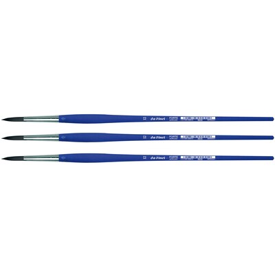 da Vinci FORTE-Acrylics Oil and Acrylic Synthetic Student Round Brush, 3 /Pack (DVXVA863012-3)