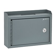 AdirOffice Multipurpose Drop Box with Suggestion Cards, Medium, Gray (631-02-GRY-PKG)