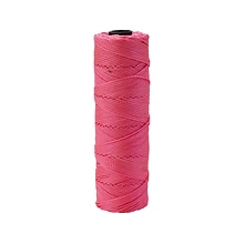 Mutual Industries Nylon Twisted Mason Twine, 0.06 x 275 ft., Glo Pink, Dozen (14661-175-275)