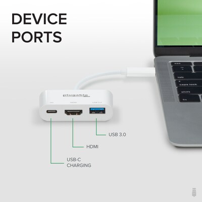 Plugable USB Type-C Mini Dock with HDMI,  USB 3.0 and Pass-Through Charging