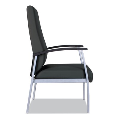 Alera® metaLounge Series Fixed Arm Polyurethane Computer and Desk Chair, Black (ALEML2419)