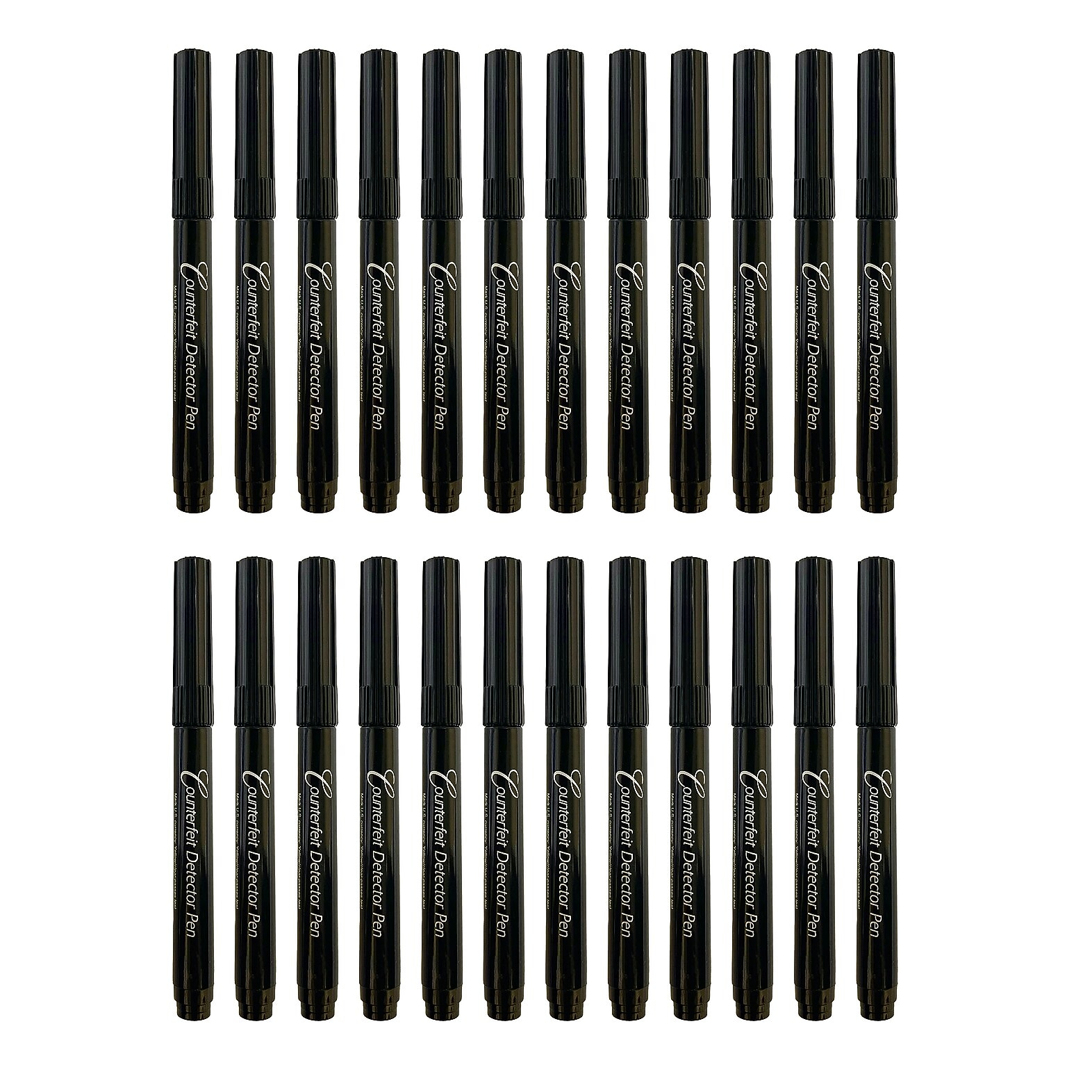 Dri Mark Pocket Counterfeit Pens, Black, 24/Carton (351B24S)