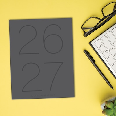 2026-2027 Willow Creek 7.5" x 9.5" Academic Weekly & Monthly Planner, Gray (65921)