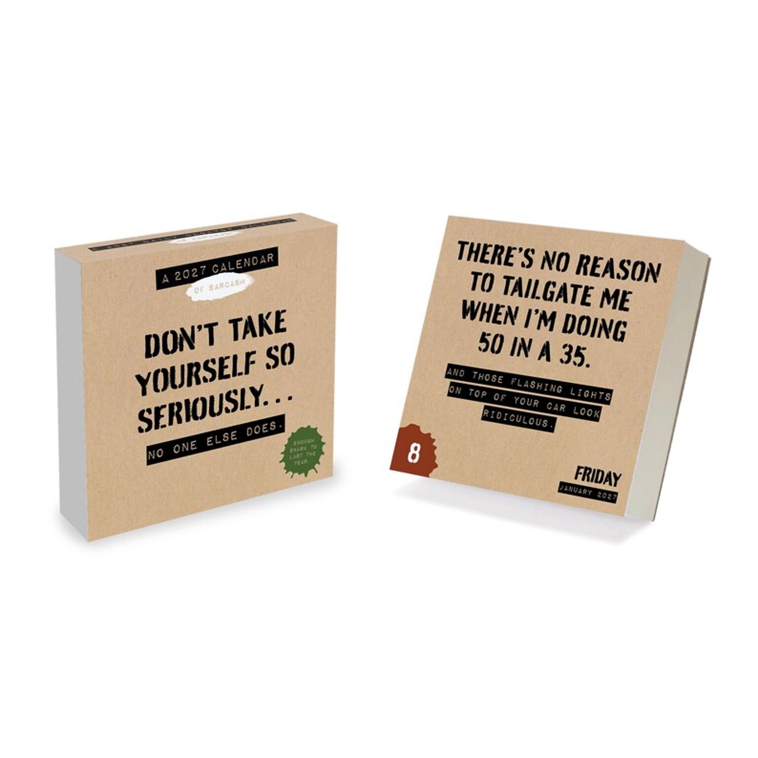 2027 TF Publishing Anti Affirmations 4.25 x 5.25 Daily Day-to-Day Calendar, Multicolored (27-3000)