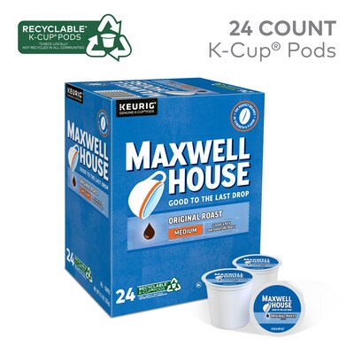 Maxwell House Original Roast Coffee Keurig® K-Cup® Pods, Medium Roast, 24/Box (5469)