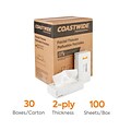 Coastwide Professional™ Facial Tissue, 2-Ply, 100 Sheets/Box, 30 Boxes/Carton (CW57777)