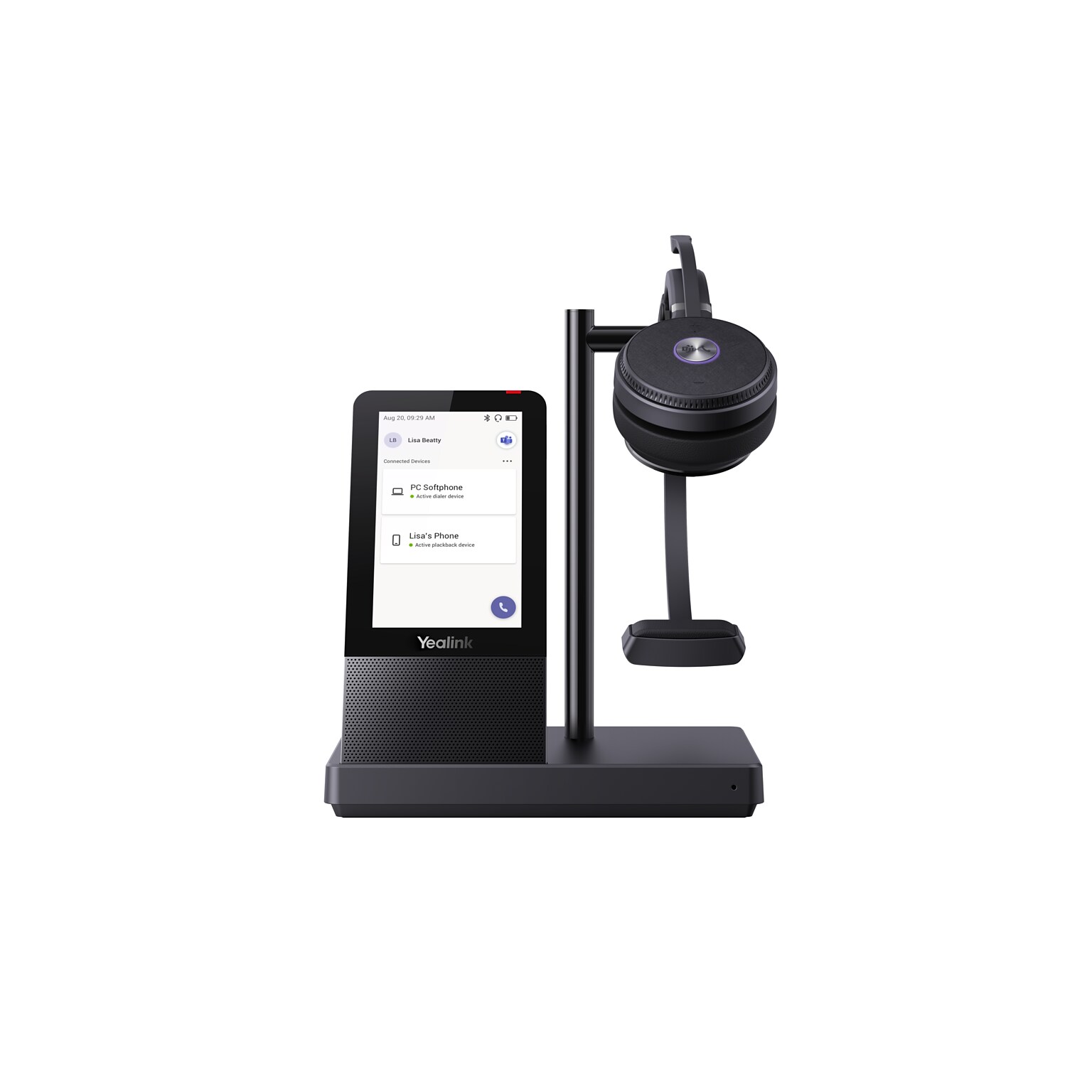 YeaLink WH66 USB-A Wireless Mono Phone & Computer Headset, MT Certified (1308002V2)