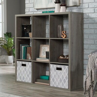 Sauder Select 44"H 9-Shelf Cube Organizer, Mystic Oak (431287)