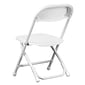 Flash Furniture Kids Plastic Armless Folding Chair, White, 10/Pack (10YKIDWH)