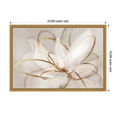 Amanti Art Transparent Beauty III (Floral) by Eva Watts Framed Canvas Wall Art Print, 23" x 16" (A42675040764)