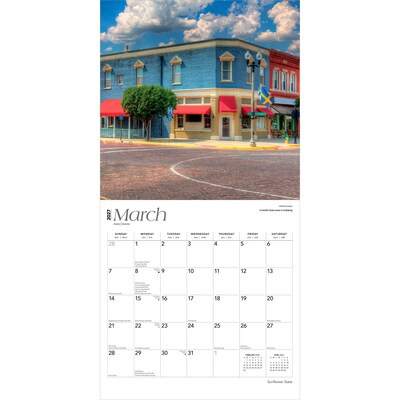 2027 BrownTrout Kansas Places 12" x 12" Monthly Wall Calendar (9798330714537)