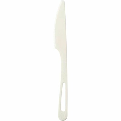 World Centric Compostable TPLA Knives, Beige, 24 Pieces/Pack (WORKNPSR)