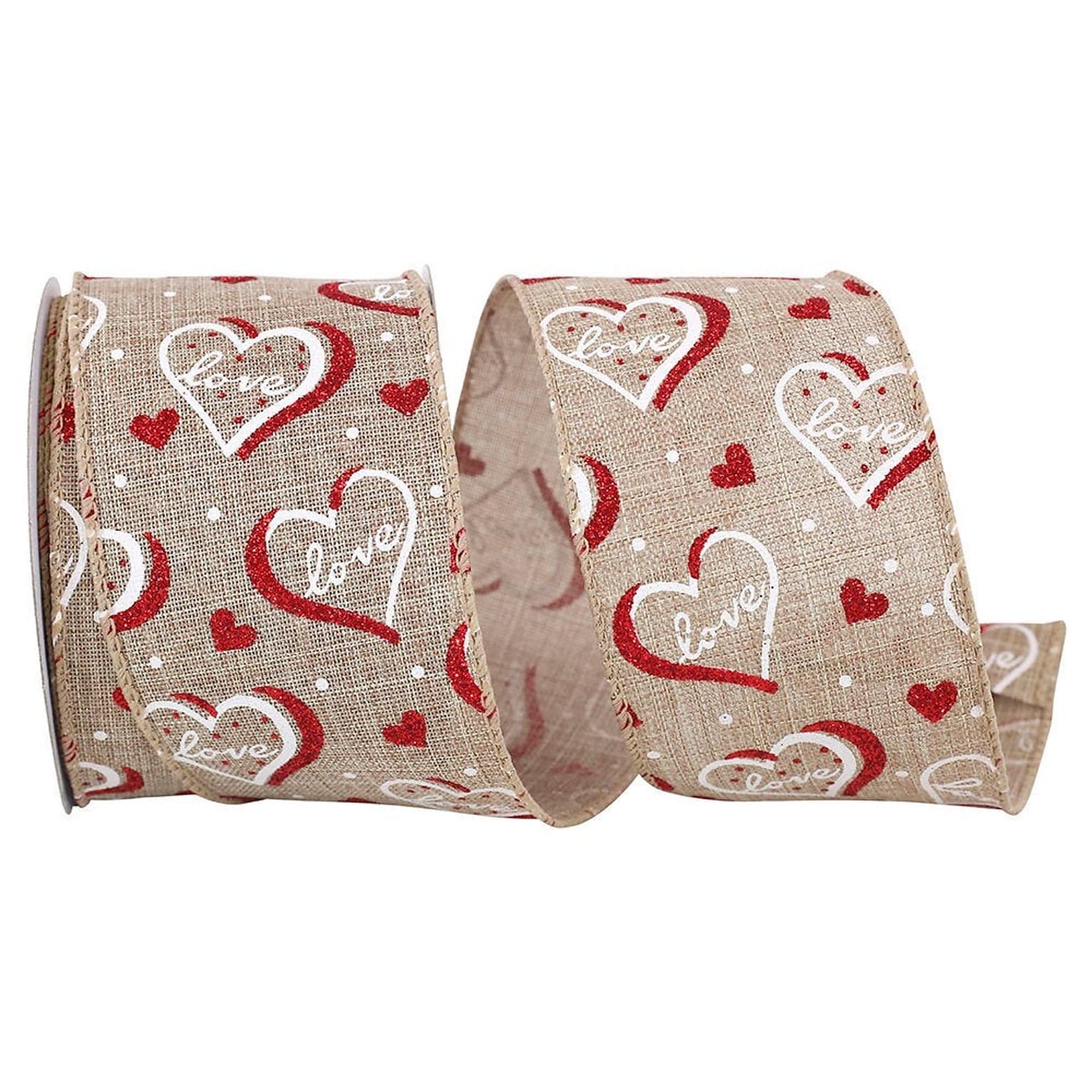 JAM Paper Love Hearts Ribbon, Multicolored (52640340668)