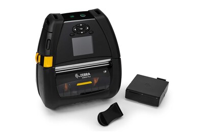 Zebra ZQ63-AUXA004-00 ZQ600 Plus Direct Thermal Label/Receipt Printer, Wireless, Black