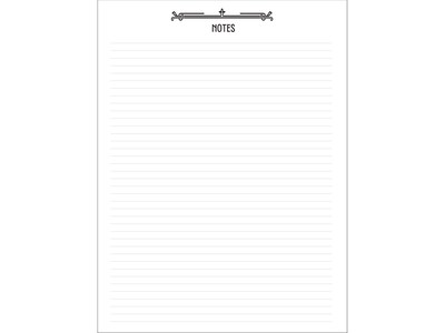 2025 House of Doolittle Deco Days 8.5" x 11" Monthly Calendar Planner, Faux Leather Cover, Black/Gold (29102-25)