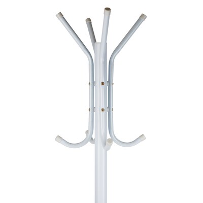 Mind Reader Freestanding Coat Rack, White, Metal (COATRACK11-WHT)