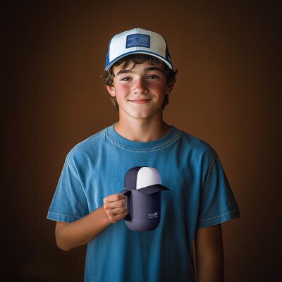 ASOBU Happy Hat Stainless Steel Double Wall Insulated Travel Mug, 13 oz., Black, (ADNASM25BCBK)