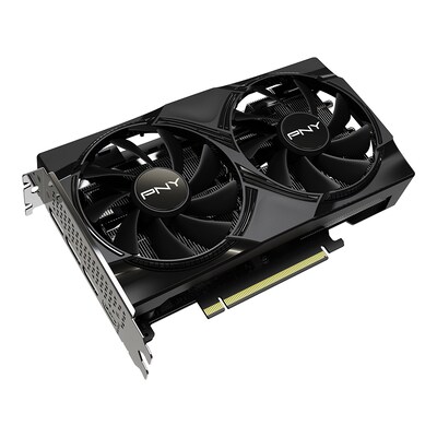 PNY NVIDIA GeForce RTX 5060 OC Dual Fan PCIe 5.0 8GB GDDR7 Gaming Graphics Card, 2280 MHz Core, Blac