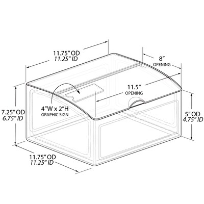 Azar Containers, Clear (400435)
