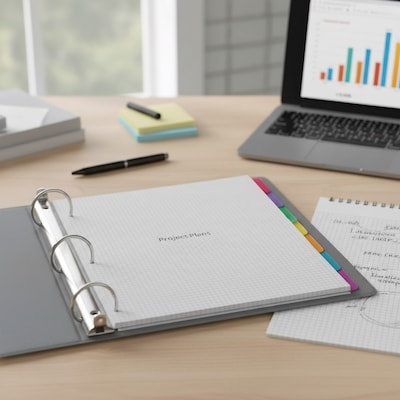 Staples View Plastic Dividers, Multicolor, 8-Tabs (ST63072)