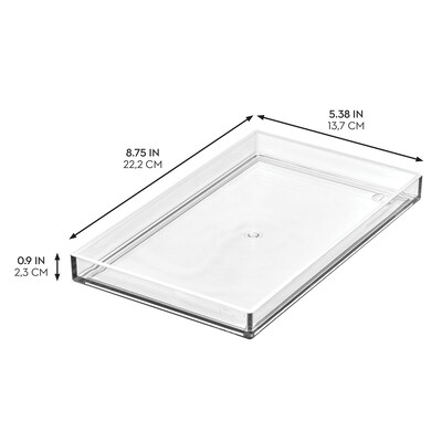 iDESIGN Plastic Desktop Tray, Clear, 2/Pack (28234M2)