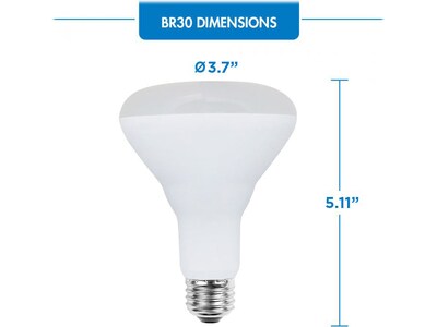 Viribright 8.5-Watt Warm White LED Floodlight Bulb, 8/Box (654694-8)