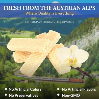 Ruger Vanilla Wafers, 2.125 oz., 12 Packs/Box (RUG00309)